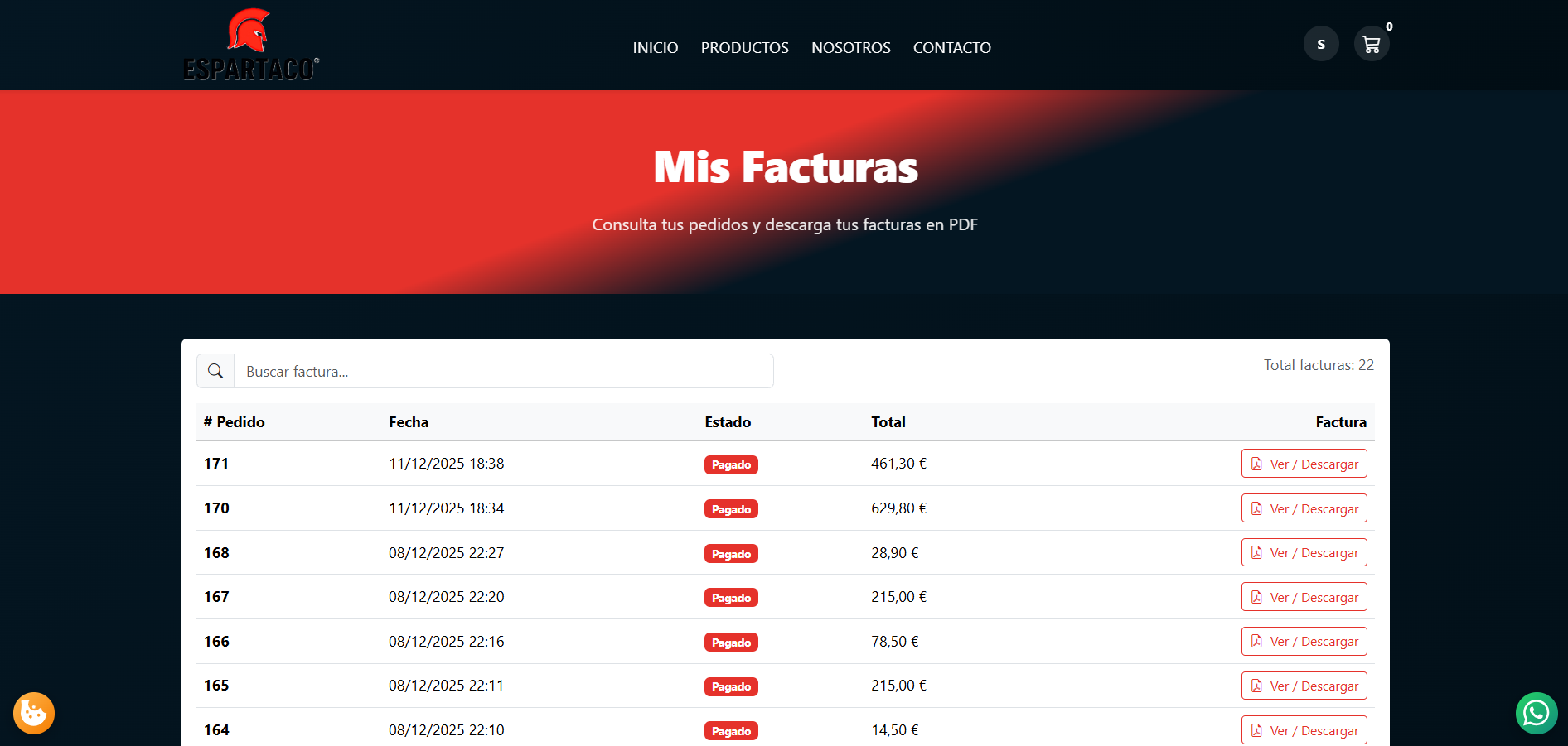 Espartaco — Tienda online de recambios de automóvil