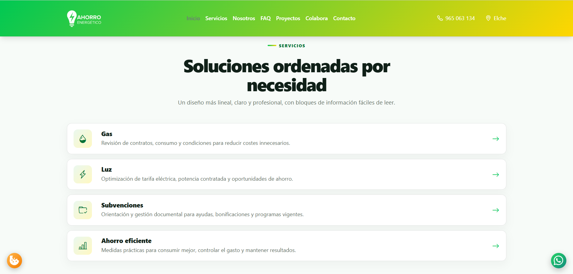Web corporativa + CRM de leads — Expertos en Ahorro Energético