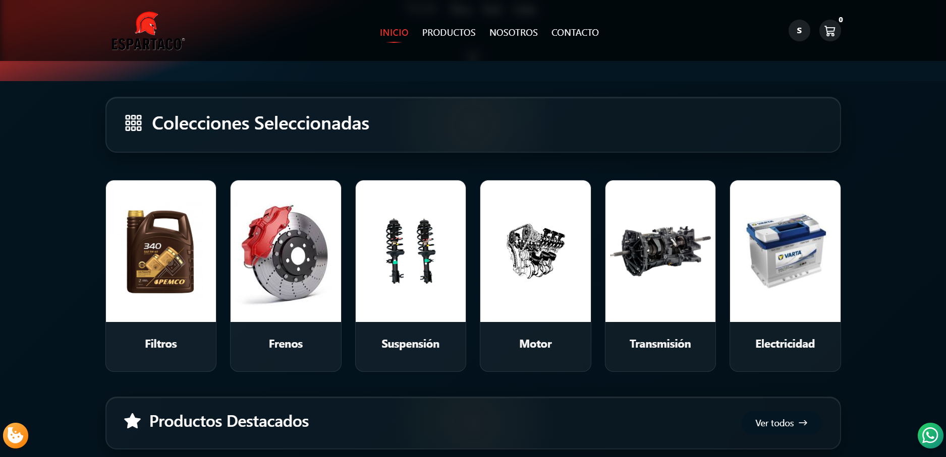 Espartaco — Tienda online de recambios de automóvil