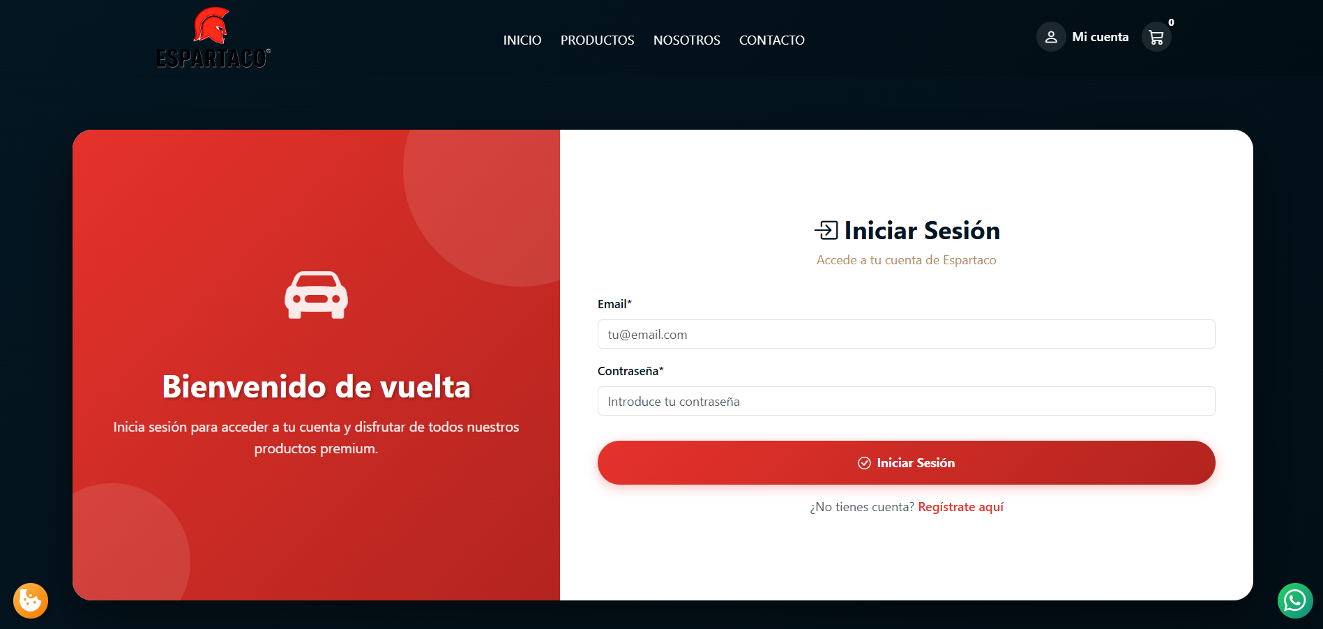 Espartaco — Tienda online de recambios de automóvil