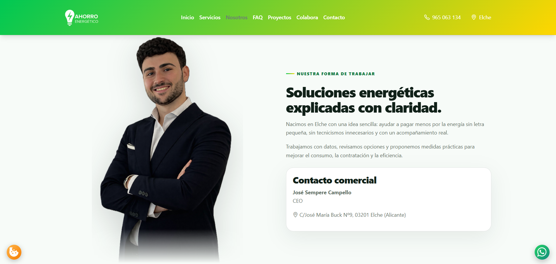 Web corporativa + CRM de leads — Expertos en Ahorro Energético