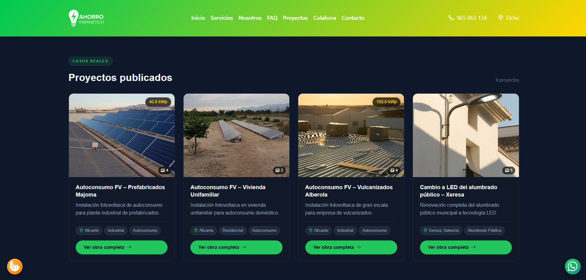 Web corporativa + CRM de leads — Expertos en Ahorro Energético